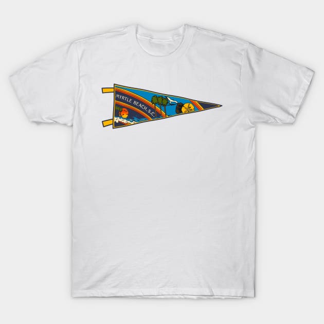 Myrtle Beach Pennant T-Shirt by zsonn